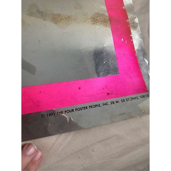 VINTAGE 1971 JESUS CHRIST SUPERSTAR FOIL THE FOUR POSTER PEOPLE BLACKLIGHT RETRO - Picture 5 of 11